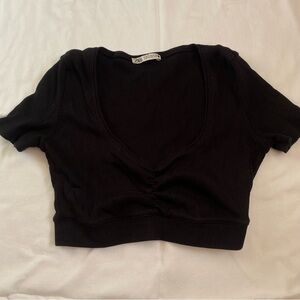 super cropped zara top